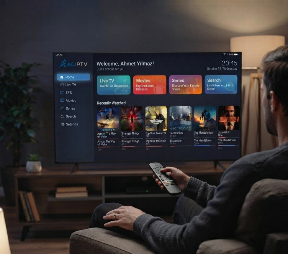 ACIPTV App UI Showcase